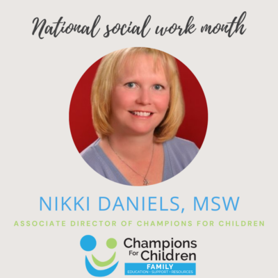 Photo of Nikki Daniels, MSW Associate director of champions for Children